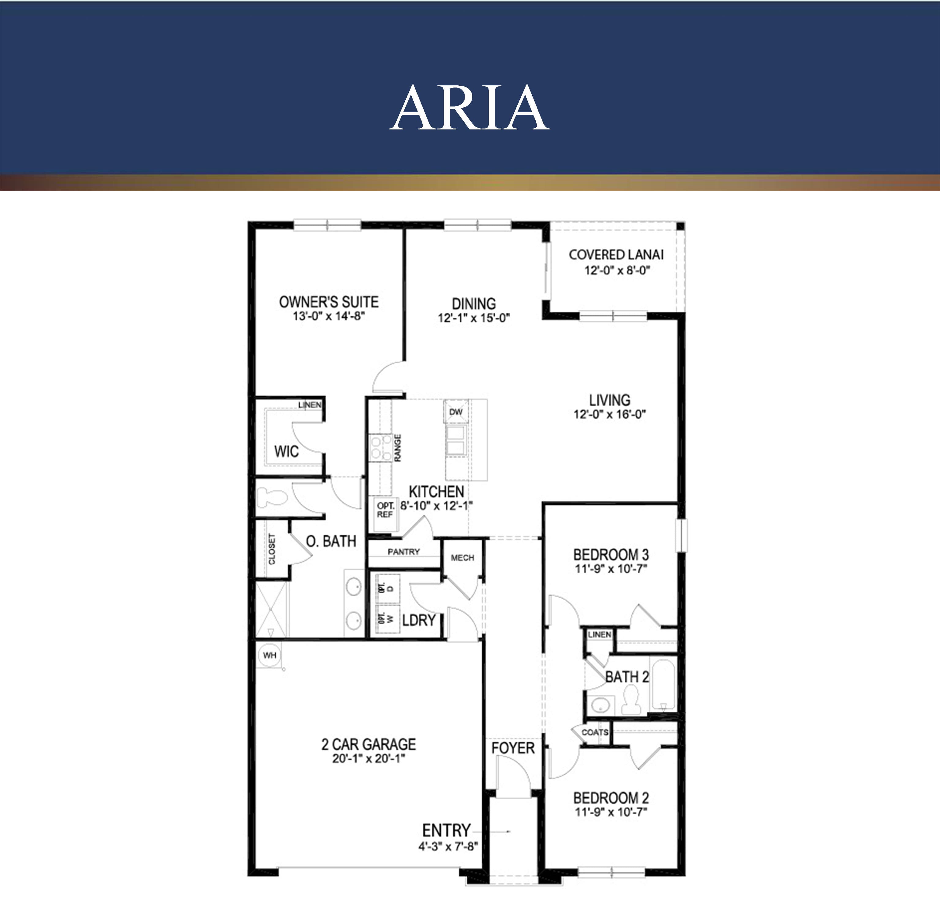Aria floor plan