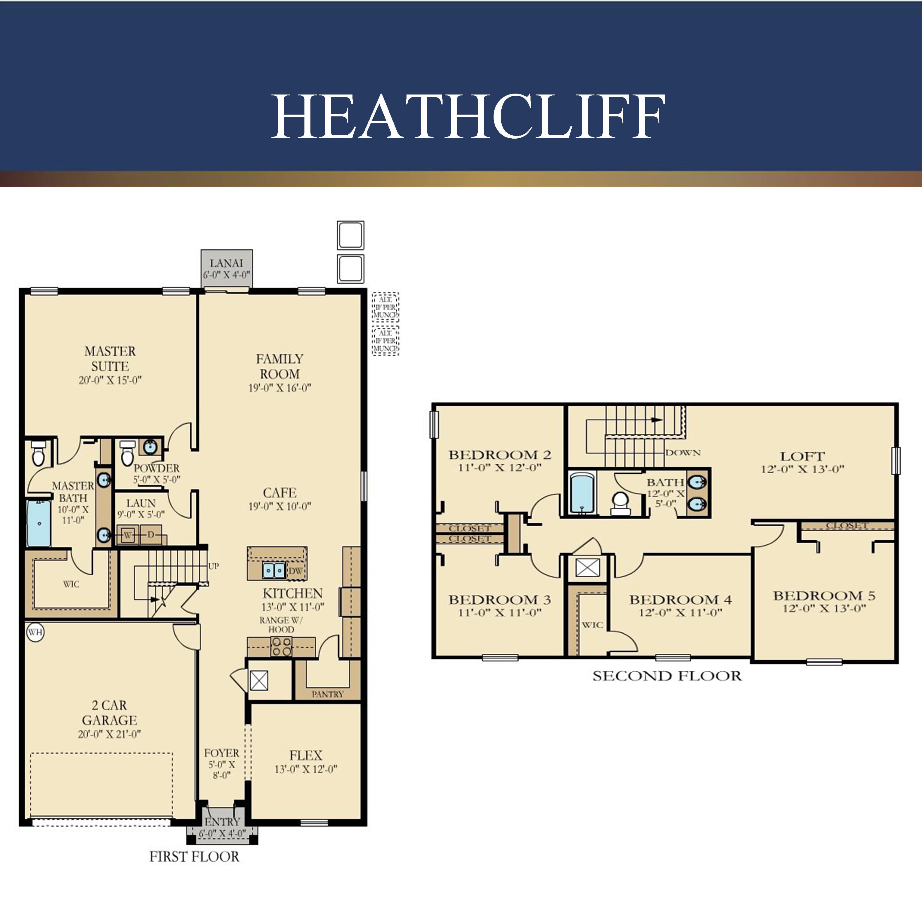 Heathcliff floor plan by Lennar Homes
