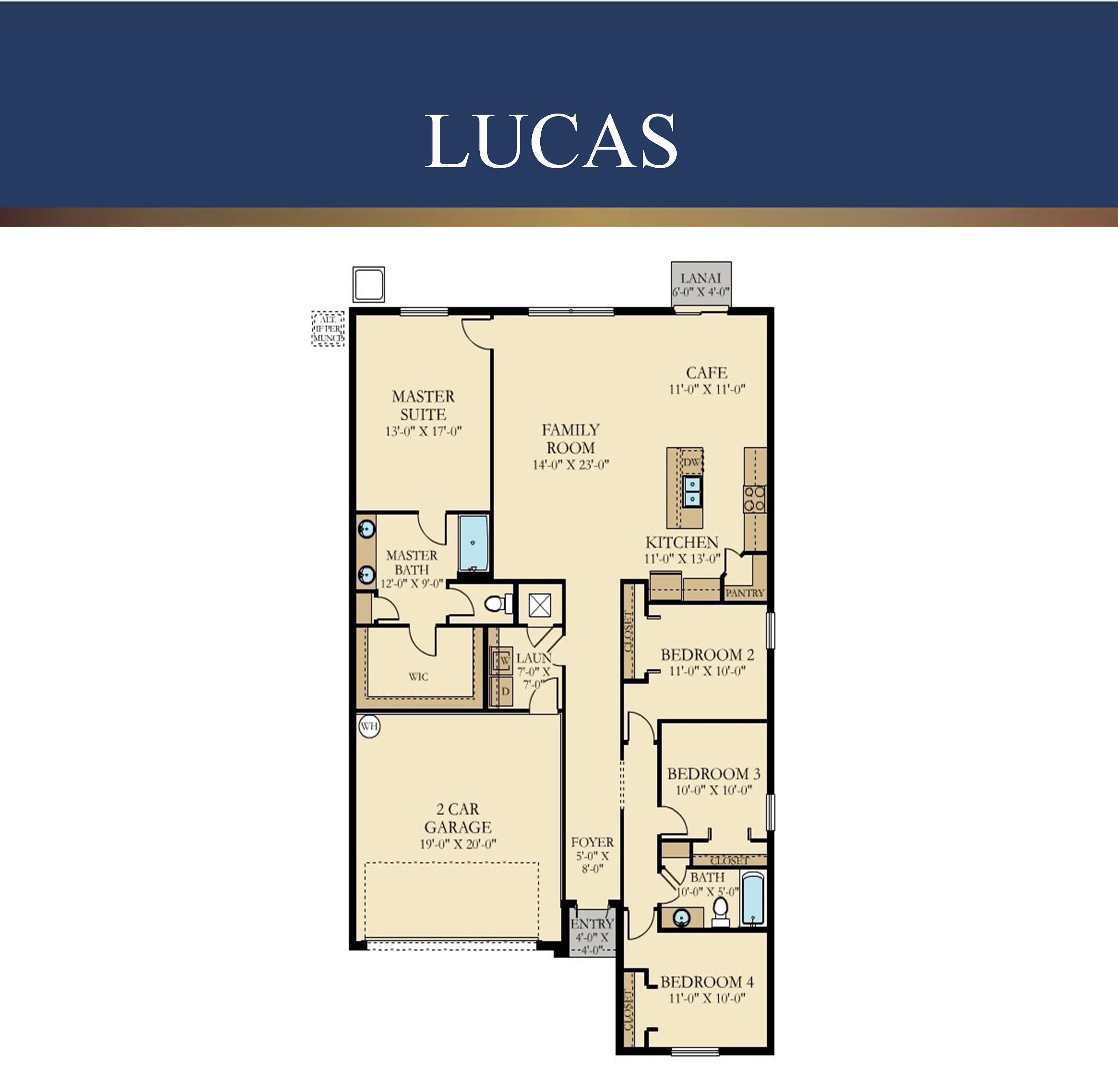 Lucas floor plan by Lennar Homes