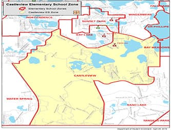 Castleview Elementary School — homes and neighborhoods in the attendance zone