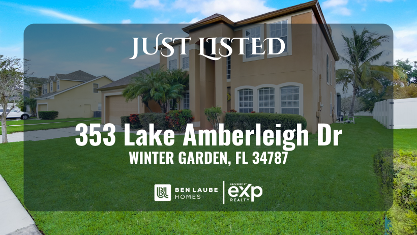 Featured image for “Just Listed in Winter Garden! – 353 Lake Amberleigh Dr”
